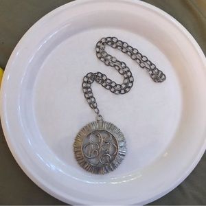 Vintage Fancy Initial Necklace